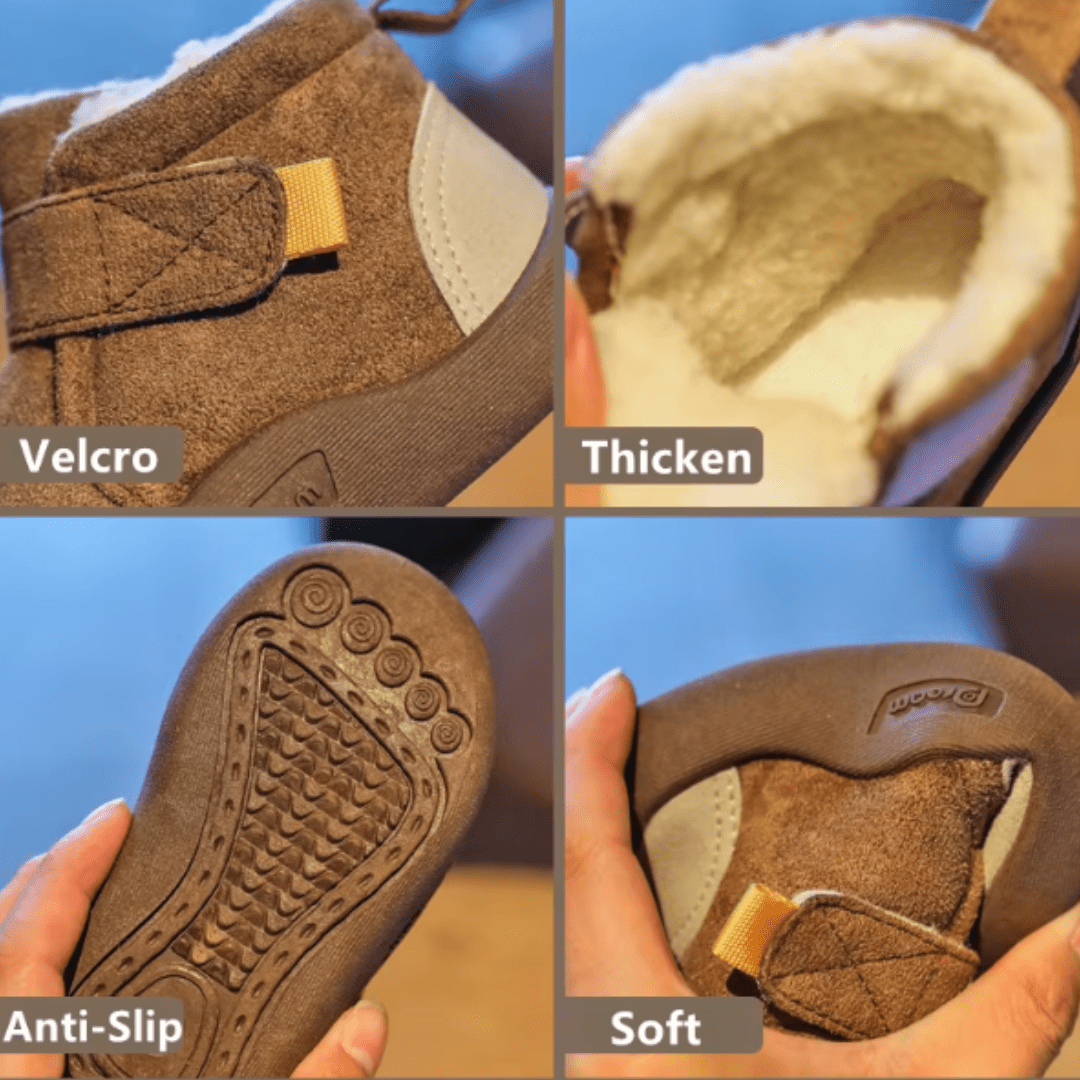 Matvir™ Infant Winter Boots – Plush and Soft Sole Baby Snow Shoes
