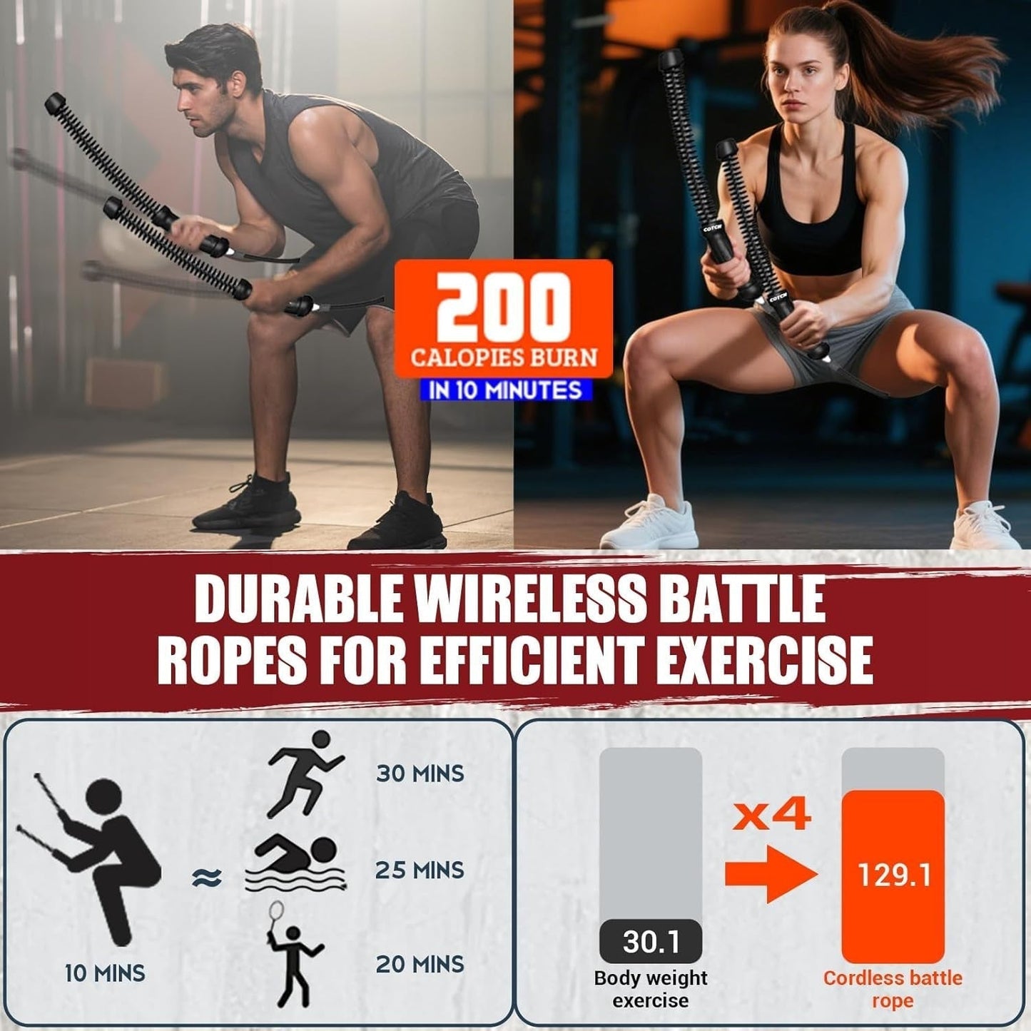 Matvir™ Ropeless Battle Ropes